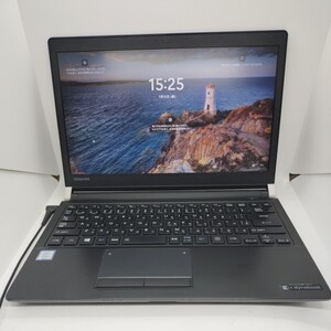 管理:WV-3847/ジャンク扱い/ TOSHIBA dynabook R73/J/i3-7100U/8GB/256GB/Win11/MS Office