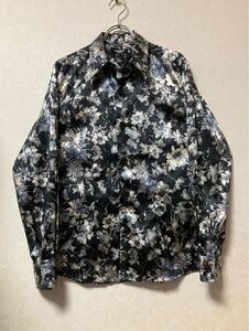 美品☆TORNADO MART Archive Flower Printed Long Sleeve Shirts Black L 黒 Y2K 00s トルネードマート 花柄 シャツ 日本製 OLD vintage