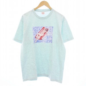 シュプリーム SUPREME 22SS Float Tee Tシャツ カットソー 半袖 プリント M 水色 ライトブルー /KH メンズ