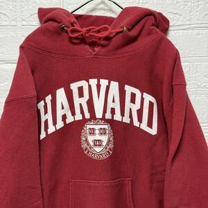 【希少・大人気・早い者勝ち】 Champion パーカー 赤タグ HARVARDUniversity L アーチロゴ チャンピオン ハーバード大学