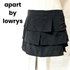 apart by lowrysキュロット黒　L アパートバイローリーズ【087】