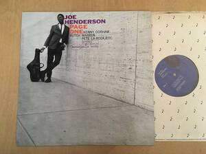 ◎VAN GELDER刻印 Joe Henderson / Page One / Blue Note / Kenny Dorham