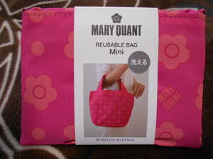 ☆新品・未使用品　マリークワント　MARY QUANT　エコバッグ　マイバッグ　トートバッグ　ハンドバッグ　かばん　ピンク　Mini　ミニ☆