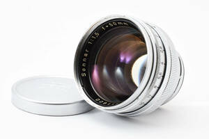 ★希少美品★ツァイス Zeiss-Opton SONNAR 50mm F1.5 T コンタックス　★メタルキャップ付き #1588LL0891