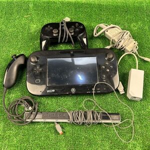 【ジャンク品】Nintendo Wii U ゲームパッド WUP-010 + コントローラー/センサーバー/充電器 まとめセット