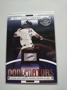 2001 Donruss Class of 2001 Dominators Tony Gwynn