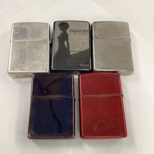 ●ハ8266H◎Zippo　ジッポー　EVANGELIONなど　デザイン　色々　5点　喫煙グッズ◎送料込み◎