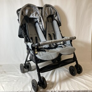 ◎◎ GRACO グレコ デュオスポーツ ジェミニブラック 二人乗りベビーカー レインカバー欠品 傷や汚れあり