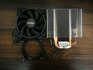 PCCOOLER製 4ヒートパイプ 静音シングルファン CPUクーラー 中古動作品