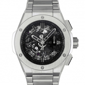 ウブロ HUBLOT ビッグバン インテグレーテッド チタニウム YOSHIDA限定77本 451.NX.1140.NX.YOS ブラック文字盤 中古 腕時計 メンズ