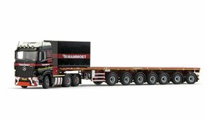 IMC 1/50 Mercedes Benz Arocs Streamspace 6x4 Nooteboom Ballasttrailer 7 axle MAMMO1ET　建設重機　メルセデス　ベンツ　トレーラー