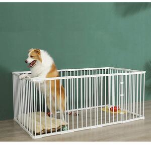 サークルケージ 犬 小型 ペットサークル 犬用 屋外 ペット柵 10面 室内 ペットフェンス 柵 簡単組み立て 工具不要 アウトドア マット付