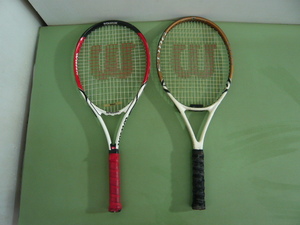 427◆ Wilson　ウィルソン　テニスラケット　ROGE FEDERER　テニス　ラケット　STING　2本セット◆中古◆Ａ