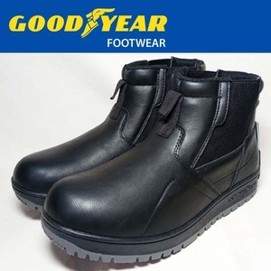 GOODYEAR 防水 防滑 サイドゴアブーツ ブラック 28.0cm