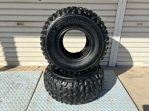 ダンロップ dunlop 22×10-9 9インチ タイヤ yfm350より取り外し atv バギー