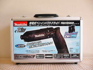 1円～ 未使用 makitaマキタ TD022DSHXB 充電式ペンインパクトドライバ 黒 7.2v 充電器 1.5Ah バッテリー2個 フルセット ♪ DIY コードレス