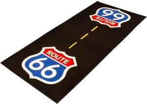 Biketek GRGMAT59 Motorcycle/Bike Garage Mat Series 3 Route 66 /190cm x 80cm/ガレージマット/フロアマット/全国一律送料無料