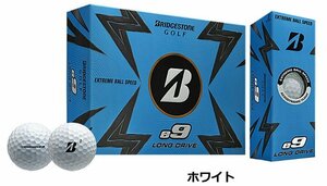 新品 ブリヂストンゴルフ e9 LONG DRIVE ホワイト 1ダース ゴルフボール 12球 2023年モデル ロング ドライブ USモデル