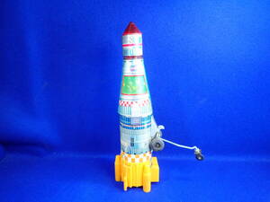 ☆古いブリキ玩具【米澤玩具】当時物・電動式ブリキ玩具・・NASA　UNITED　STATES・ロケット・美品です　イー６１