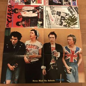 セックス ピストルズ SEX PISTLS MUSIC LIFE 付録ポスター 1977年当時物 THE CLASH ジェネレーションX ストラングラーズ PUNK DOLL