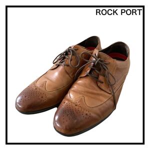 ROCK PORT　ビジネスシューズ　革靴　ブラウン　メンズ　本革　27㎝