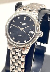 【稼働品】LONGINES　ロンジン　L4.217.4　フラッグシップ　レディース　自動巻き　裏スケ　12ポイント　ダイヤ