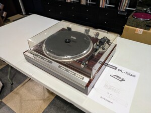 メンテナンス済 パイオニア PL-505 フルオートレコードプレーヤー 新品カートリッジ ダイレクトドライブ クォーツ