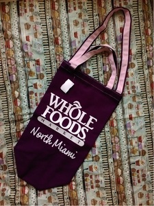 ホールフーズマーケットwhole foods marketノースマイアミNorth Miam2wayキャンバスエコバッグ