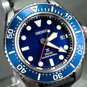 美品 SEIKO セイコー PROSPEX プロスペックス SBDJ055 腕時計 ソーラー アナログ ダイバースキューバ ダイバーズ カレンダー 動作確認済み