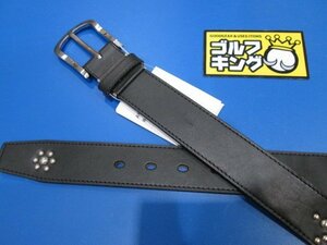 GK鈴鹿☆新品即決323 SADO メンズ 牛革ベルト CS-S◆黒◆日本製◆本革◆レザーベルト◆スタッズ◆カジュアル◆お洒落◆激安特価