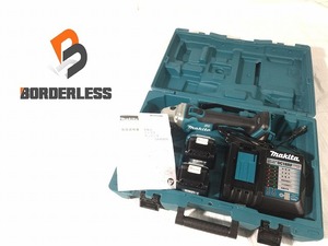 ☆未使用品☆makita マキタ 18V 100mm 充電式ディスクグラインダー GA404DRGXN バッテリー2個(6.0Ah) 充電器 ケース付 コードレス 91114