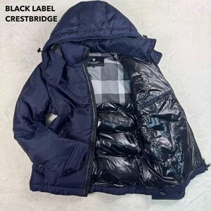 1円〜 BLACK LABEL CREST BRIDGE ブラックレーベルクレストブリッジ ダウンジャケット フード ファーM