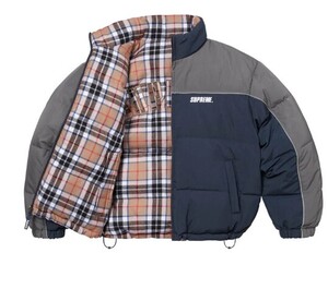 送料無料【ネイビー・XXL】 Reversible Puffer Jacket supreme 国内 新品 24aw シュプリーム Navy リバーシブル パファー ジャケット