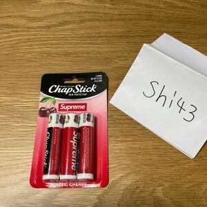 1円スタート 新品 Supreme ChapStick (3 Pack) シュプリーム チャップスティック リップクリーム ３本セット classic cherry 国内未発売 