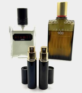 ★ARAMIS・BLACK EDT. 3.5ml SPRAY & 900 HERBAL EDC. 3.5ml SPRAY・(前方の小(黒色)スプレー2のみ出品)・ヴィンテージ/入手困難・箱無