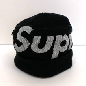 tu145 Supreme シュプリーム Big Logo Beanie　サイズ：約54㎝　※中古