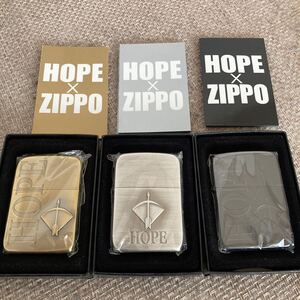 ホープ５０周年　記念ZIPPO 3個セット　未使用新品