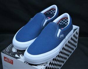 SALE！【新品】US10 28cm VANS バンズ SKATE SLIP-ON スケート スリッポン WRAPPED DARK DENIM 2