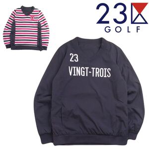 極美品 最高級 23区 GOLF 撥水防風 蓄熱保温 スニードジャックブルゾン ナイロン ジャケット ニット セーター メンズ ゴルフウェア 2411199