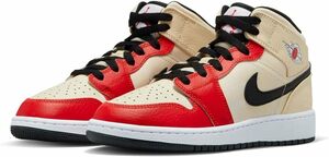 ナイキ エア ジョーダン 1 ミッド SS GS 22.5㎝ DV7012-100 NIKE AIR JORDAN 1 MID SS （GS) 子供 キッズ 子供用 女性 