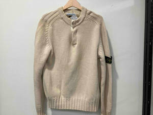 STONE ISLAND ストーンアイランド 2003aw ヘンリーネックニット アーカイブ アイボリー ベージュ サイズXL パッチ有 イタリア製 メンズが