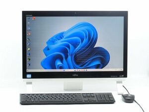 Win11H/カメラ内蔵/爆速SSD512/8GB/21型/3世代i7/FMV ESPRIMO　FH56/KD　一体型 WPS office搭載　TV　OK　Bluetooth/WIFI