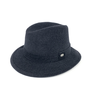 良好◆Borsalino ボルサリーノ 帽子 57◆BS729-16A00 ネイビー アンゴラ ウール メンズ 日本製 帽子 hat 服飾小物