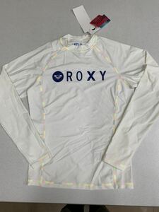 ◆ROXY◆ロキシー◆ラッシュガード◆白◆新品◆L◆長袖ラッシュ◆レインボー・ステッチ◆UPF５０＋◆05