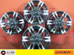 R15●中古ホイール /PCD139.7 /6J ★4本(H-6439A)送料無料/沖縄別途