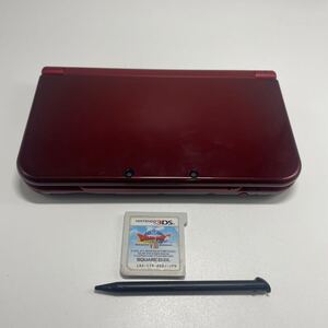 瀧511 Newニンテンドー3DSLL 本体 メタリックレッド RED-001 任天堂 通電確認済 3DS LL ソフト付 中古