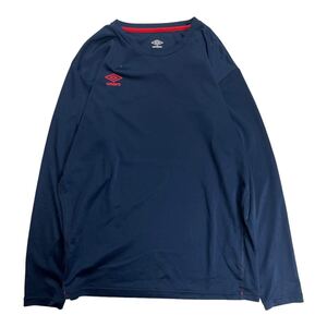 UMBRO アンブロ スポーツウェア インナーシャツ トレーニングシャツ メッシュ 薄手 ネイビー O