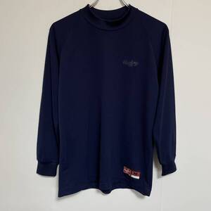 Rawlings ローリングス 長袖Tシャツ ネイビー Mサイズ 野球 スポーツ アシックス