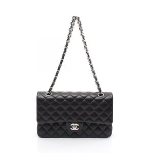 シャネル マトラッセ Wフラップ ブランドオフ CHANEL ラムスキン（羊革） ショルダーバッグ ラムスキン 中古 レ