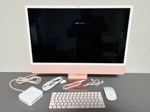 ★美品！★ iMac ピンク ［MJVA3J/A］8コアGPU 256GB 24インチ 2021モデル